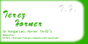 terez horner business card